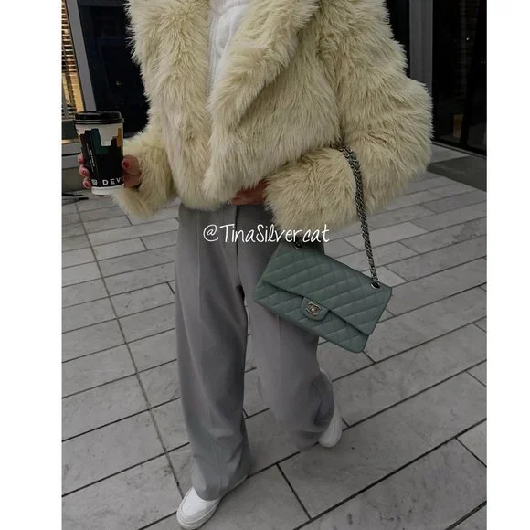BLOGGER'S FAVE! Zara Faux Fur Coat NWT - Picture 11 of 17